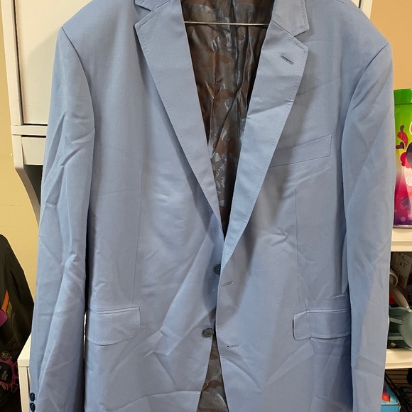 2 Piece Elevee Baby Blue Suit XXL - Picture 1 of 7